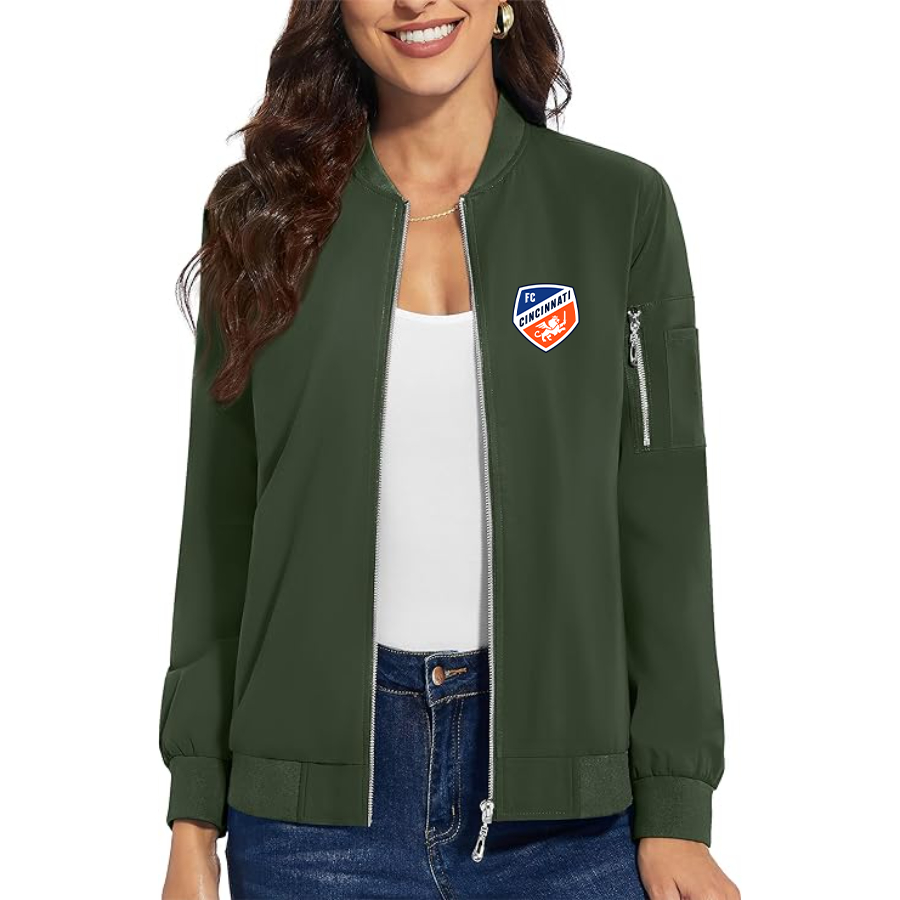 Women's FC Cincinnati Premium Bomber Jacket Outerwear
